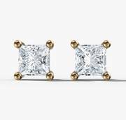 Princess Diamond Stud Earrings | Jewelverra