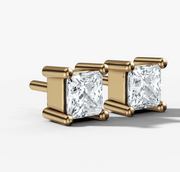 Princess Cut Diamond Studs