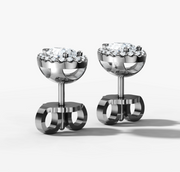 Pear Halo Stud Earrings | Jewelverra