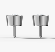 Bezel Set Cushion Diamond Stud Earrings