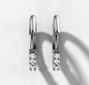 Fancy Diamond Hoop Earrings