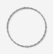 Diamond Paperclip Chain Necklace | Jewelverra