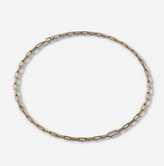 Diamond Paperclip Chain Necklace | Jewelverra