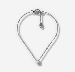 Four Prong Round Diamond Necklace | Jewelverra
