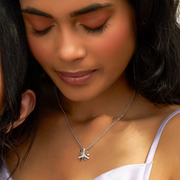 Elegant Loop Pendant – Stylish White Gold Statement Jewelry | JewelVerra