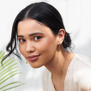 Rose Gold Chain Drop Earrings with Round Brilliant-Cut Diamonds – Dainty Dangle Earrings for Women | JewelVerra