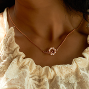 Modern Bloom Studs – Sleek Rose Gold with Certified Diamonds | JewelVerra