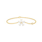 Gold Floral Diamond Bracelet – Elegant & Sparkling Jewelry for Women | JewelVerra