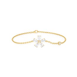 Gold Floral Diamond Bracelet – Elegant & Sparkling Jewelry for Women | JewelVerra