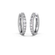 Classic Diamond Hoop Earrings – Yellow Gold | Timeless Sparkle | JewelVerra