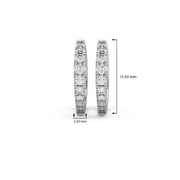 Classic Diamond Hoop Earrings – Yellow Gold | Timeless Sparkle | JewelVerra