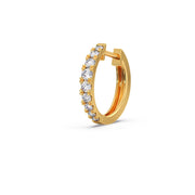 Classic Diamond Hoop Earrings – Yellow Gold | Timeless Sparkle | JewelVerra