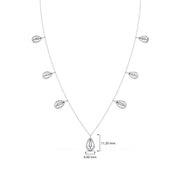 Pear Drop Diamond Necklace with Baguette Center – Teardrop Diamond Chain in Yellow, Rose & White Gold | JewelVerra