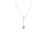 Butterfly Drop Necklace in Gold – Diamond Charm Pendant | JewelVerra