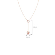 Butterfly Drop Necklace in Gold – Diamond Charm Pendant | JewelVerra