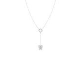Butterfly Drop Necklace in Gold – Diamond Charm Pendant | JewelVerra