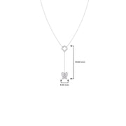 Butterfly Drop Necklace in Gold – Diamond Charm Pendant | JewelVerra