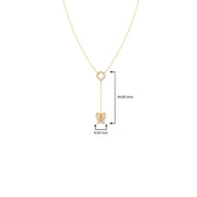 Butterfly Drop Necklace in Gold – Diamond Charm Pendant | JewelVerra