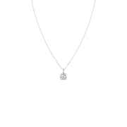 Classic Round Brilliant Diamond Pendant Necklace in Yellow Gold – Timeless Elegance | JewelVerra