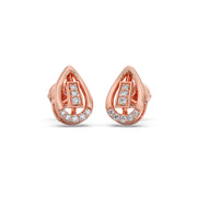 Teardrop Diamond Earrings for Women – Elegant Gold Studs | JewelVerra