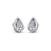Teardrop Diamond Earrings for Women – Elegant Gold Studs | JewelVerra