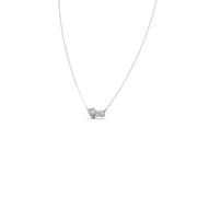 Double Diamond Drop Necklace – Pear & Oval Cut Design in Yellow, Rose & Silver Gold | JewelVerra