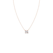 Pear-Shaped Diamond Duo Necklace in Yellow Gold – Elegant Minimal Pendant for Women | JewelVerra