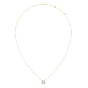 Pear-Shaped Diamond Duo Necklace in Yellow Gold – Elegant Minimal Pendant for Women | JewelVerra