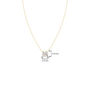 Pear-Shaped Diamond Duo Necklace in Yellow Gold – Elegant Minimal Pendant for Women | JewelVerra
