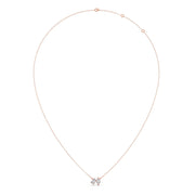 Leaf Diamond Pendant Necklace – Dual Marquise Diamond Leaves in Gold | JewelVerra