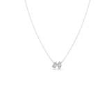 Leaf Diamond Pendant Necklace – Dual Marquise Diamond Leaves in Gold | JewelVerra