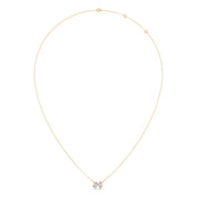 Leaf Diamond Pendant Necklace – Dual Marquise Diamond Leaves in Gold | JewelVerra