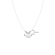Double Pear-Cut Diamond Necklace – Minimal Gold Pendant for Women | JewelVerra