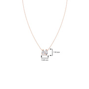 Pear & Marquise Diamond Pendant Necklace – Dual Shape Sparkle in Yellow, Rose & Silver Gold | JewelVerra