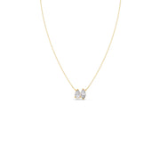 Pear & Marquise Diamond Pendant Necklace – Dual Shape Sparkle in Yellow, Rose & Silver Gold | JewelVerra