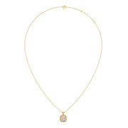 Cushion Halo Diamond Pendant Necklace – Classic Look in Gold, Rose Gold & Silver | JewelVerra
