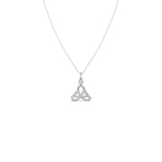 Trinity Knot Diamond Pendant Necklace – Yellow, Rose & White Gold Celtic Design | Trending Jewellery for Women – JewelVerra