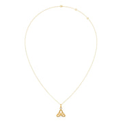 Trinity Knot Diamond Pendant Necklace – Yellow, Rose & White Gold Celtic Design | Trending Jewellery for Women – JewelVerra