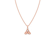 Trinity Diamond Pendant Necklace – Unique Gold Teardrop Design for Women | JewelVerra