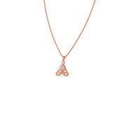 Trinity Diamond Pendant Necklace – Unique Gold Teardrop Design for Women | JewelVerra