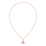 Trinity Diamond Pendant Necklace – Unique Gold Teardrop Design for Women | JewelVerra