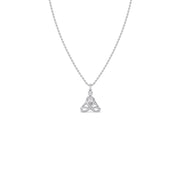 Trinity Diamond Pendant Necklace – Unique Gold Teardrop Design for Women | JewelVerra