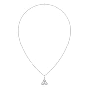 Trinity Diamond Pendant Necklace – Unique Gold Teardrop Design for Women | JewelVerra