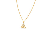 Trinity Diamond Pendant Necklace – Unique Gold Teardrop Design for Women | JewelVerra