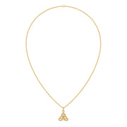 Trinity Diamond Pendant Necklace – Unique Gold Teardrop Design for Women | JewelVerra