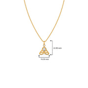 Trinity Diamond Pendant Necklace – Unique Gold Teardrop Design for Women | JewelVerra
