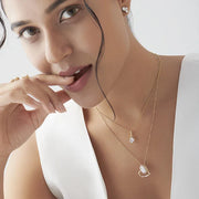 Open Heart Diamond Necklace – Gold Chain Pendant for Her | JewelVerra