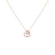 Open Heart Diamond Necklace – Gold Chain Pendant for Her | JewelVerra