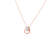 Open Heart Diamond Necklace – Gold Chain Pendant for Her | JewelVerra