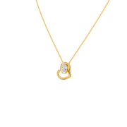 Open Heart Diamond Necklace – Gold Chain Pendant for Her | JewelVerra